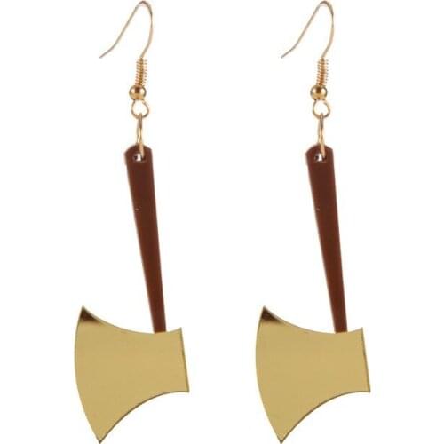 European and American popular creative earrings, funny creative simple acrylic small axe earrings, cross-border hot sales