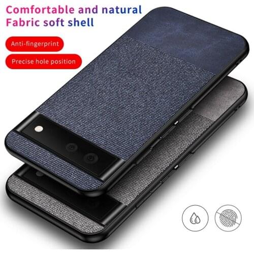 Luxury Cloth Texture case For Pixel 6 Pro case Pixel6 Soft TPU Phone case For google pixel 5A 5 4A 5G Pixel 4 XL fundas