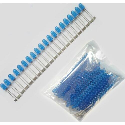 BLUE 5mm LED Siamese lamp beads Electronic light boxes bright Rectifier regulator Light Emitting Diode 1000pcs