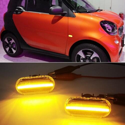 Led Dynamic Side Marker Turn Signal Lights For Dacia Duster Dokker Lodgy Renault Megane 1 Clio1 2 KANGOO ESPACE Smart Fortwo 453