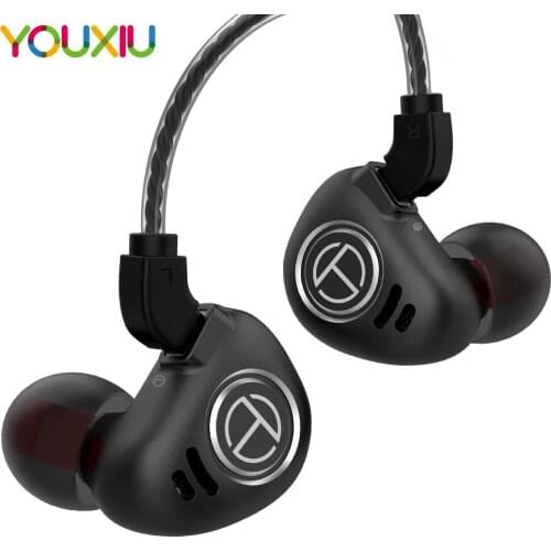 TRN V90 4BA+1DD HiFi in Ear Headphone, Metal Hybrid Earbuds Earphone with Detachable 2 Pin Cable Noise Cancelling Earphone