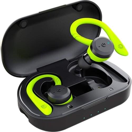 TWS True Wireless Bluetooth Earbuds BT 5.0 Earphone IPX7 Waterproof 25hours Playtime with Mic CVC Noise Canceling Headset