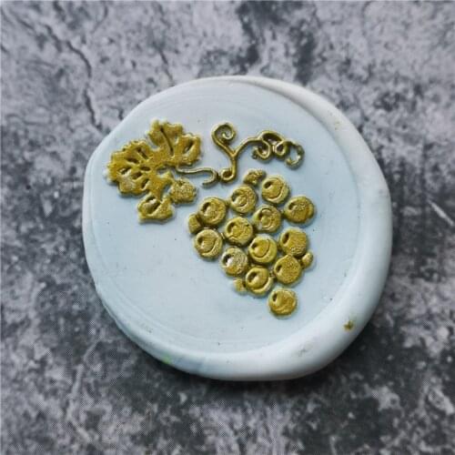 Wine GRAPE sello FRUIT wax seal stamp head of Retro Wood Stamp Sealing Wax Seal Stamp Wedding Decorative sealing Stamp wax seals