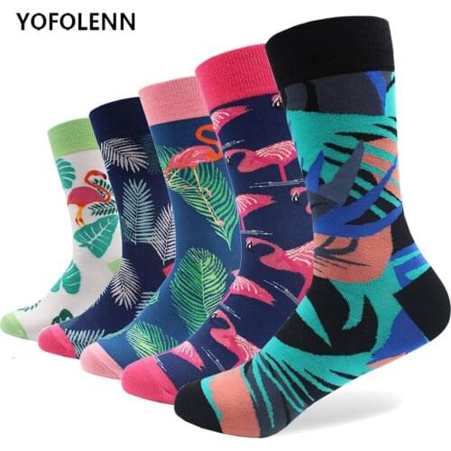 YOFOLENN Men's Socks With Print