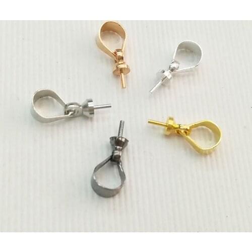 DIY Jewelry Accessories Electroplating Sheep Eye Pins Cucumber Buckle Pearl Pendant Pendant 925 sterling silver