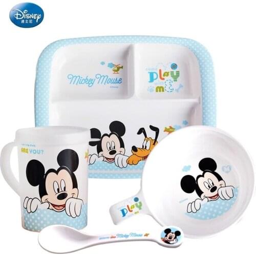 1 Set Disney Childrens Mitchminy Tableware Childrens Rice Bowl Childrens Tableware Set Childrens Tableware Kitchen Supplies