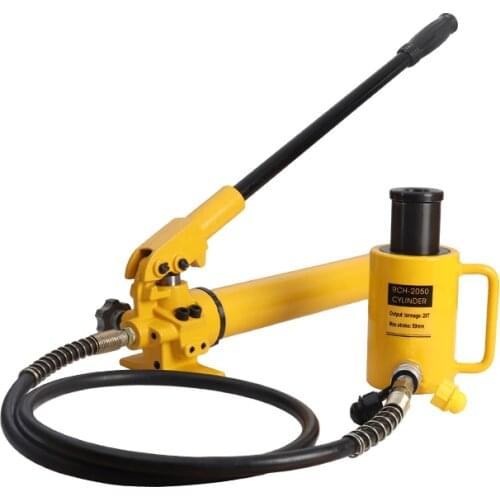 1 Set of Manual Hydraulic Pump CP-700 Match RCH-2050 Hollow Hydraulic Jack Output 20 Tons Stroke 50mm