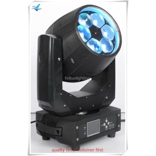 4pcs/lot Mini Bee Eye 6*40 W RGBW 4 in 1 LED Beam moving head light zoom flight case