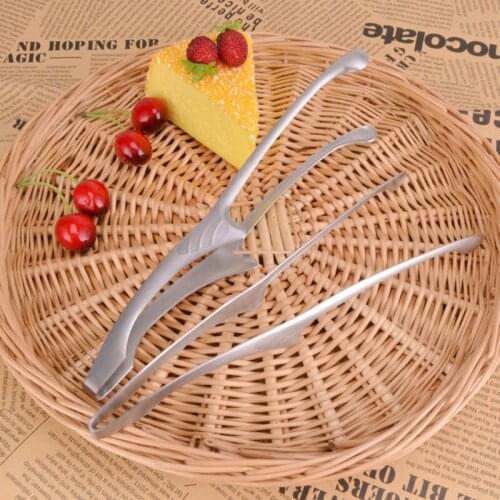 50pcs 25.5cm BBQ Tongs Kitchen Tool Barbecue Clip Clamp Food Grade Stainless Steel Food Tongs ZA6671