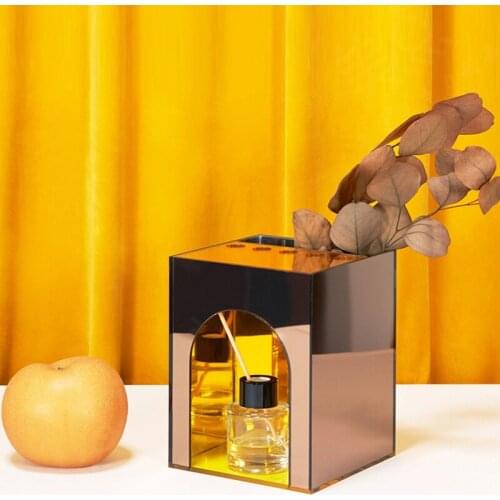 Table decor bottle room Sunset sunris Design Acrylic vase Dazzy color creative decoration secret door wedding party accessories