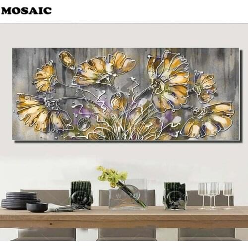Diamond Painting Cross Stitch flower,3d pictures,diamond Embroidery Abstract art,drill Rhinestone Mosaic Plant icons hobby