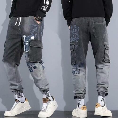 Streetwear Mens Pants Jogging Pants Men Japan Harajuku Fashion Cargo Pants Men Casual Men Clothing Elastic Waist Men Trousers