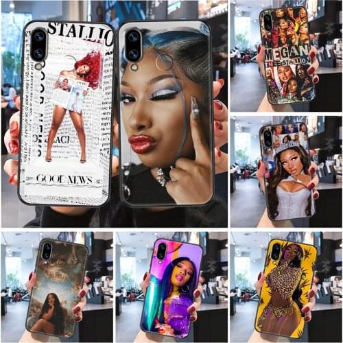 Megan Thee Stallion Phone case For Huawei P Mate P10 P20 P30 P40 10 20 Smart Z Pro Lite 2019 Frosted black trend coque art