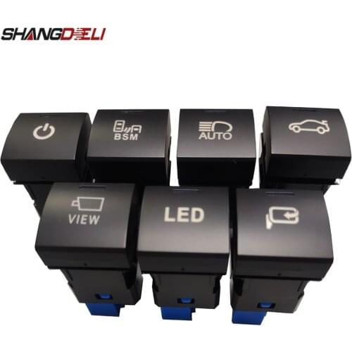 For Toyota Camry 2018 For Avalon RAV4 2019 2020 Car BSM Power Headlight LED Camera View Rearview Mirror Folding Switch