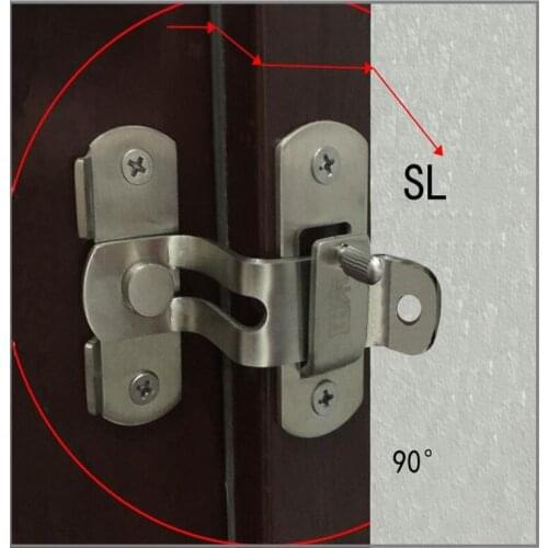 Stainless Steel Security Door Bolt whirl Lock