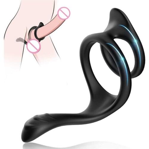 Top Stretchy Cock Ring Silicone Prostate Lock Penis Rings Long Time Erection Enlargement Delay Ejaculation Sex Toy For Men Gay