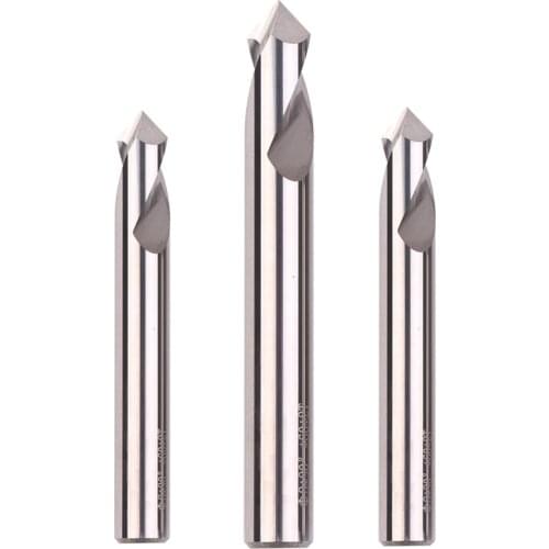BEYOND 2 Flute HRC60 Centering drill bit for Aluminum 1mm 1.5mm 6mm 8mm 10mm 12mm 90 Degree Chamfering Countersink Machine Tool