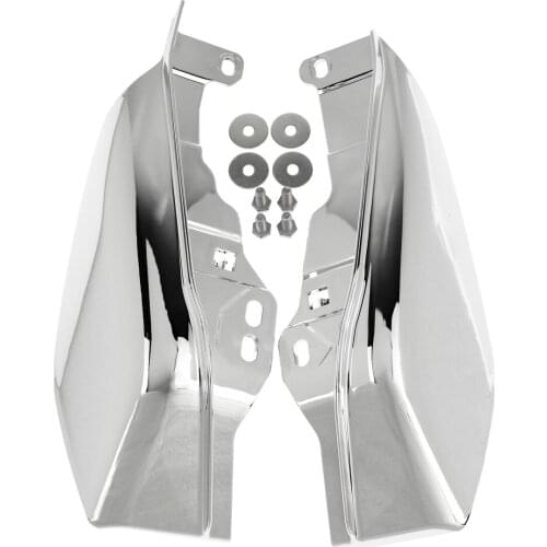 Chrome Motorcycle Heat Shield Mid-Frame Air Deflector Trim For Harley Touring Electra Glide Street Road Glide FLHX 2017