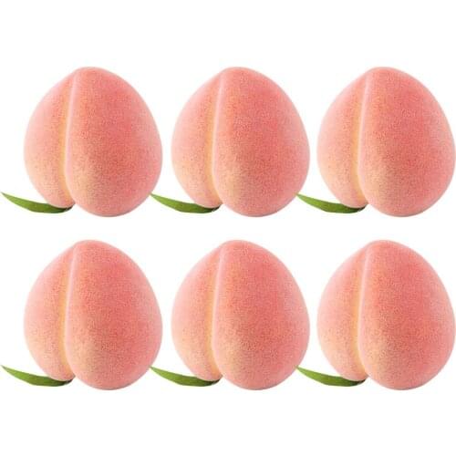 6PCS Artificial Peach Foam Fruit House Vegetables Pretty Christmas Kitchen Wedding Happy Decoration Foam Berry Desk Decoration