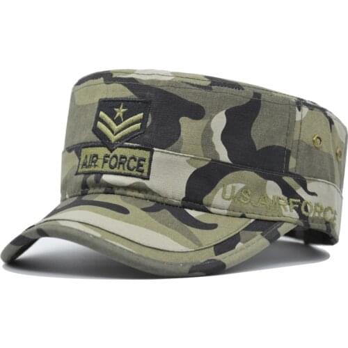 Camouflage baseball flat cap mens tactics U.S. Marine Corps hat trucker flat cap mens baseball Camo Cap Bones Snapback Gorras