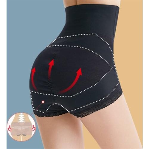 Fashape High Waist Body Shaper Panties Slimming Tummy Control Belly Sheath Shapewear Butt Lifter Underwear Breathable Panty