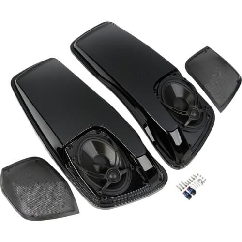 Motorcycle Saddlebag Lids W/ 5"X7" Speakers For Harley Touring Electra Street Glide 2014-2020