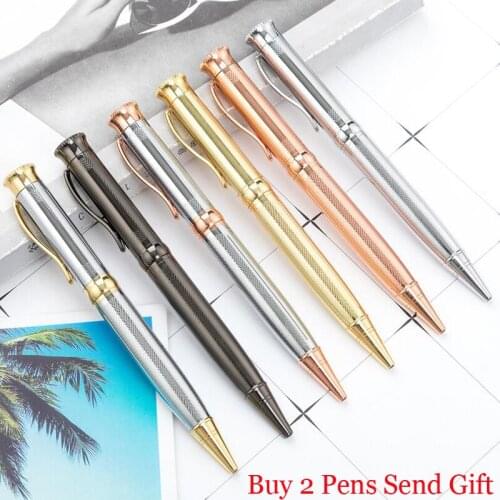 Fashion Design Brand Metal Ballpoint Pen Luxury School Student Writing Pen Buy 2 Pens Send Gift