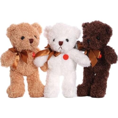 Wholesale 15pcs/lot High quality 26cm Cute cartoon animal bear plush Toys soft sleeping toy for baby