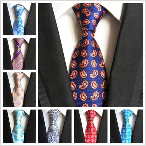 Wholesale 8cm Men Woven Neck Tie 2400 Strands High Quality Ties Cravat