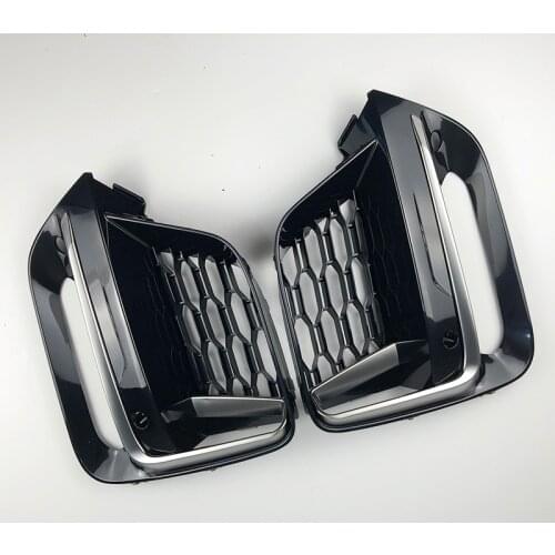 Front Fog Light grille For BMW New X3 G01 X4 G02 cerium Gery Lamp Cover 2018 2019 2020 Frame Trim Protector Exterior Cover