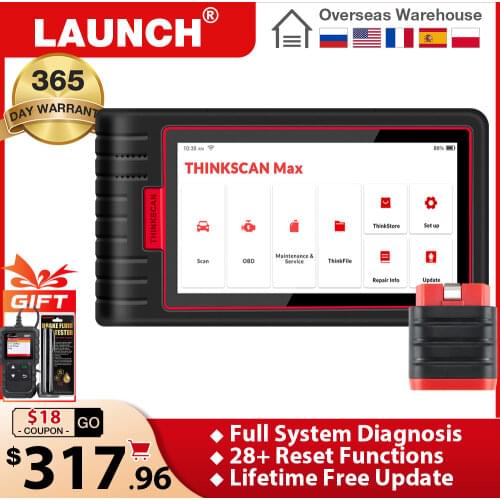 Thinkcar MAX Full System Car Diagnostic Tools Bluetooth OBD2 Code reader Auto Diagnostic Scanner with free update PK CRP909X