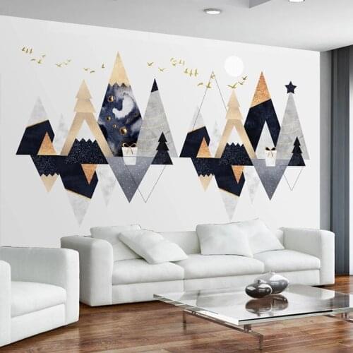 Custom 3D Photo Wallpaper Modern Triangle Geometric Fresco Creative Art Bedroom Sofa Living Room TV Background Wall Paper Mural