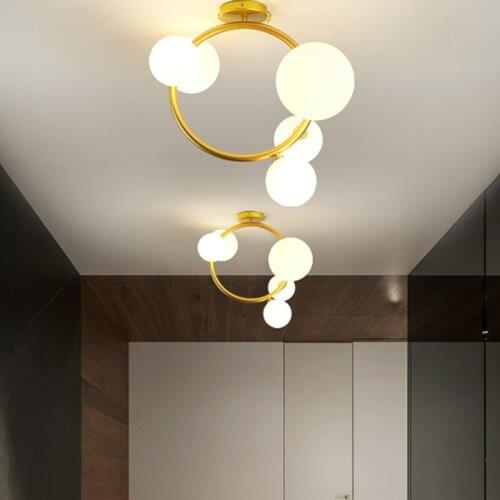 Postmodern LED Ceiling Light For Living Room Bedroom Restaurant Vintage Contracted Art Design Industrial Style Balcony Luminaire