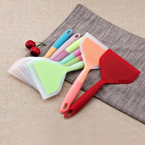Silicone Spatula Beef Meat Egg Kitchen Scraper Wide Pizza Shovel Non-stick Turners Food Lifters Home Cooking Utensils
