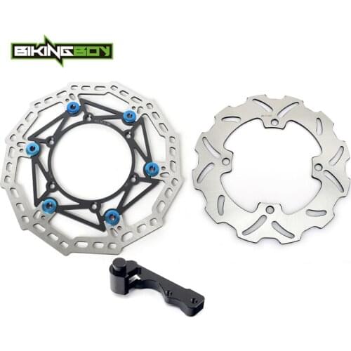 BIKINGBOY 270mm Front Rear Brake Discs Rotors Disks Bracket RM 125 96-09 97 RM 250 12 11 10 09 08 07 06 05 04 03 02 01 00 99 98