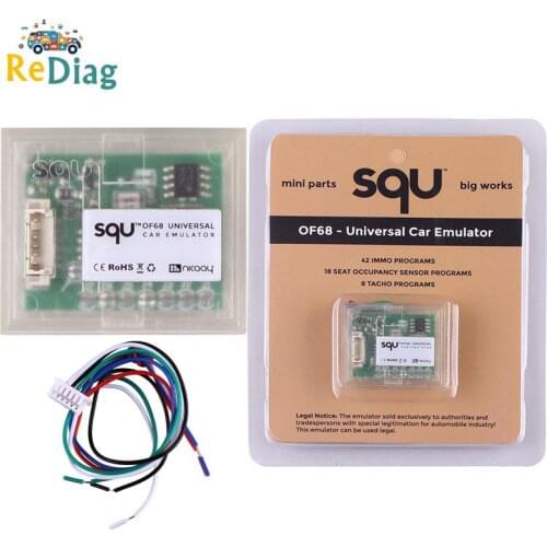 SQU OF68 Universal For Car Airbag Tester Emulator Automotriz Diagnostic Tool Immo off Tacho Seat Occupancy Sensor ECU programmer