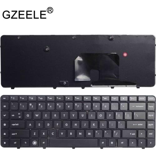 GZEELE NEW for HP for Pavilion DV6-3000 3029TX 3028TX 3049TX 3013 DV6- 3110er Lx6 English laptop Keyboard With frame BLACK US