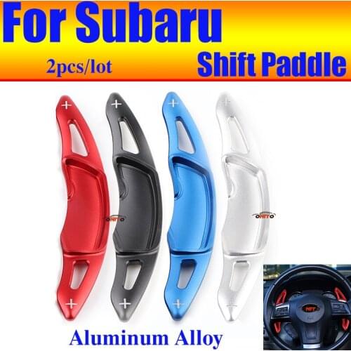 Car Steering Wheel Shift Paddle Extened Shifter Decoration Fit for LEGACY XV FORESTER OUTBACK BRZ IMPREZA Aluminum Alloy 2pcs