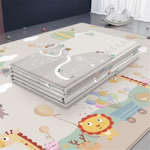 Waterproof Baby Play Mat Baby Room Decor Home Foldable Child Crawling Mat Double-sided Kids Rug Foam Carpet Game Playmat