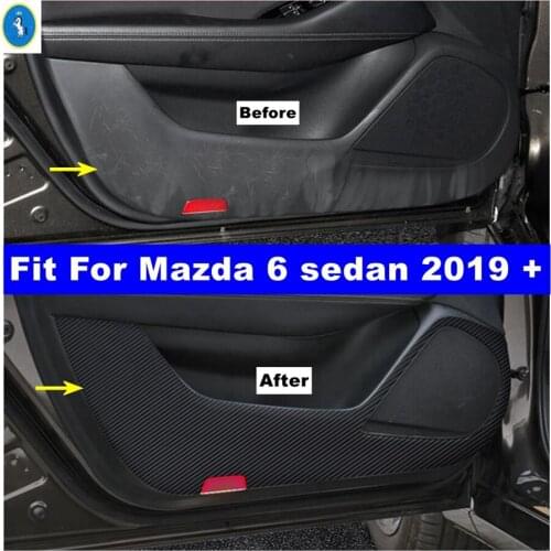 Interior Refit Inner Door Scratchproof Anti Kick Pad Film Protective Stickers Cover Trim Fit For Mazda 6 Sedan 2019 2020 2021