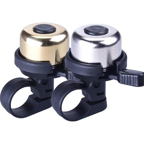 MTB Road Bicycle Copper Bell Gold / Silver Bicycle Handlebar Mount Bike Bell Outdoor Cycling Accessories 1PC/2PCS Wholesale
