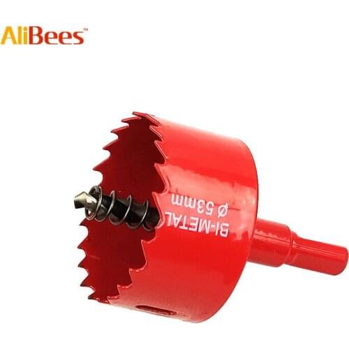 1PC Metal Tube Plate Hole Drill Bit Saw Cutter Dia 53mm Gypsum Board Carpentry Hole Opener Beekeeping Tool Beehive