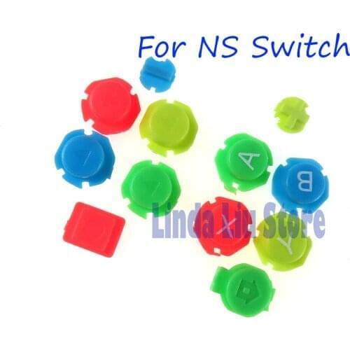 2sets Colorful ABXY Directions Keys Buttons Joystick for NS Switch Controller full button set Left Right Controller