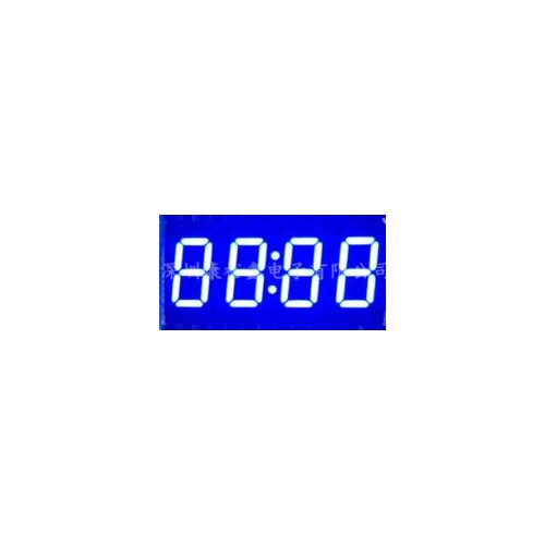 50PCS x 0.36 inches Blue Red With Clock 4 Digital Tube 3462AB 3462BB 3462AS 3462BS LED Display Module Light Beads
