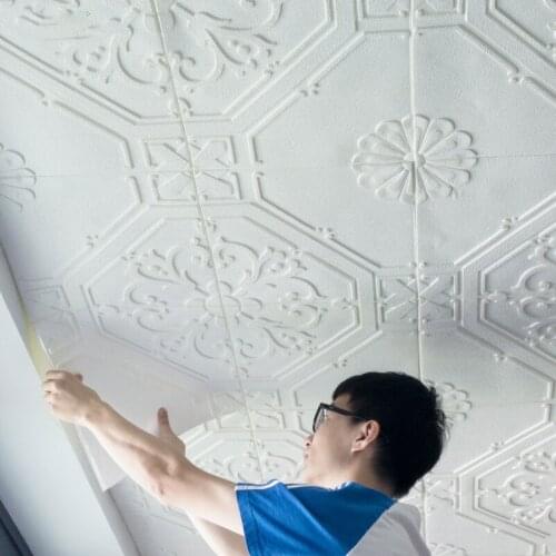 70*70cm 3D Wall Stickers Wallpaper Self-adhesive Bedroom Bedside Living Toom TV Background Paper Waterproof Ceiling Decorative