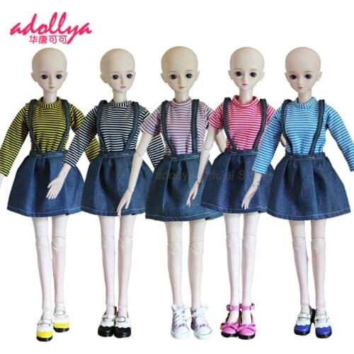Adollya BJD Doll Accessories Clothes Suit Princess Cowboy Dress Clothes for Doll Suitable for 1/3 Dolls