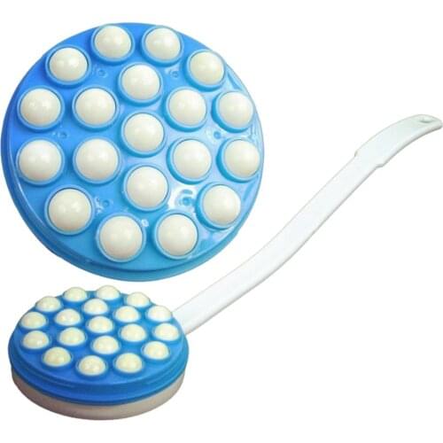 Lotion Applicator with Massaging Head 16.9 inch Long Handle Body Bath Back Massager