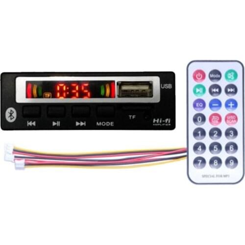 Wireless Bluetooth 5V 12V MP3 WMA Decoder Board Audio Module Support USB TF FM Radio Module For Car Accessories