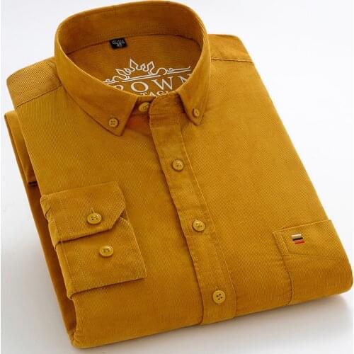 BOLEEBIRD Mens Corduroy Shirts China
