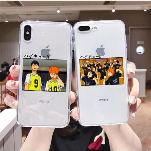 Japan Anime Volleyball Boy Haikyuu Phone Case For iPhone 12 11 Pro XS MAX 7 XR X 8 6 Plus Soft Clear Cover Fundas